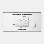 Diese Maschine wird von Adrenalin-Molekül angetrie Schreibtischunterlage (Tastatur & Maus)