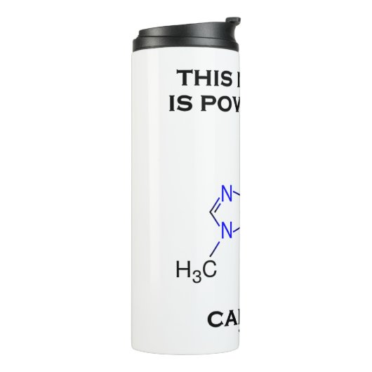 Diese Maschine wird von Coffein-Molekül angetriebe Thermosbecher (Nach links gedreht)