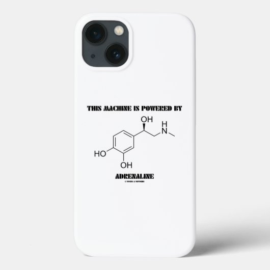 Diese Maschine wird von der Adrenalin-Chemie anget Case-Mate iPhone Hülle (Rückseite)