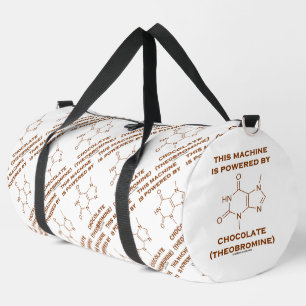 Diese Maschine wird von Schokolade Theobromin ange Duffle Bag