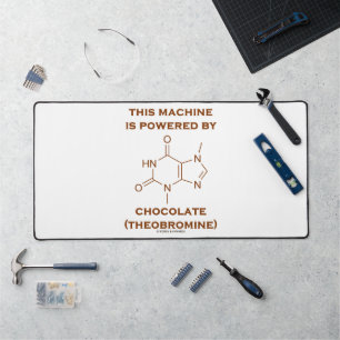 Diese Maschine wird von Schokoladentheobromin ange Schreibtischunterlage