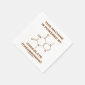 Diese Maschine wird von Schokoladentheobromin ange Serviette (Ecke)