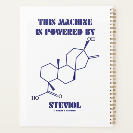 Diese Maschine wird von Steviol Chem Molekül anget Planer (Rückseite)