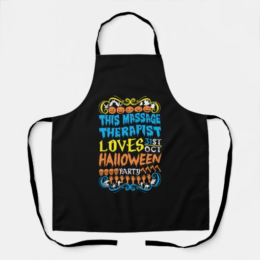 Diese Massagetherapeutin Lieben 31. Oktober Hallow Schürze (Vorderseite)