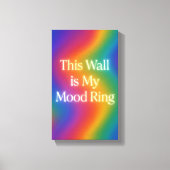 Diese Mauer ist mein Stimmring | Farbliche Leinwan Leinwanddruck (Vorderseite)