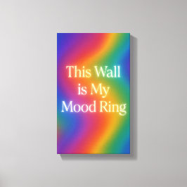 Diese Mauer ist mein Stimmring | Farbliche Leinwan Leinwanddruck