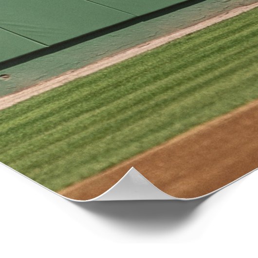 Diese Mauer wird als "das grüne Monster" bezeichne Poster (Ecke)