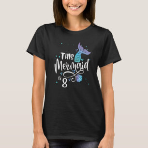 Diese Meerjungfrau ist 8 Jahre alt 8. Geburtstag K T-Shirt