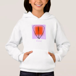Diese Mod Art Heart Liebe Girl's Hoodie