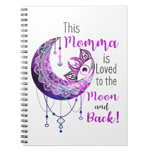 Diese Momma ist zum Mond und zurück geliebt Notizblock