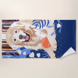 DIESE MUCH IST WAHR Golden Retriever Strandtuch