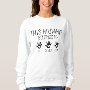Diese Mumie gehört, Benutzerdefinierte Mama Hoodie