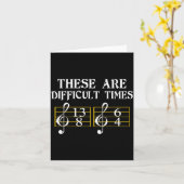 Diese Musik ist in schwierigen Zeiten Tee  Karte (Gelbe Blume)