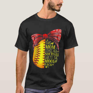 Diese Mutter liebt ihre süße Kleine bis zum Mond u T-Shirt