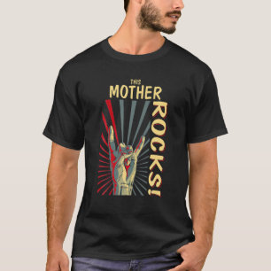 Diese Mutter Rocks Vintag Retro-Konzert 70er 80er  T-Shirt