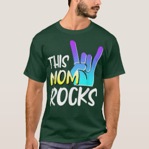 Diese Mutter rockt Mutter Tag Rock Musik Show h T-Shirt