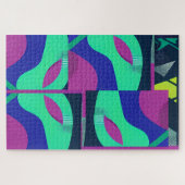 Diese neue Memphis Masquerade Wave Puzzle (Horizontal)