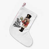 Diese Nut läuft auf Matcha Christmas Nutcracker Kleiner Weihnachtsstrumpf (Vorderansicht (hängend))