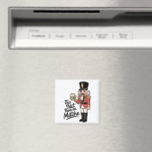 Diese Nut läuft auf Matcha Christmas Nutcracker Magnet (In Situ (Geschirrspüler))