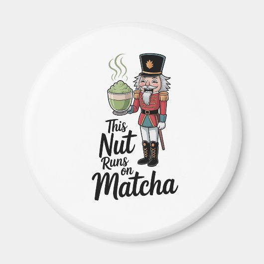 Diese Nut läuft auf Matcha Christmas Nutcracker Magnet (Vorne)