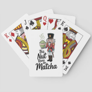 Diese Nut läuft auf Matcha Christmas Nutcracker Spielkarten