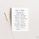 Diese oder jene Game Card Einladung