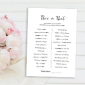 Diese oder jene Game Card Einladung