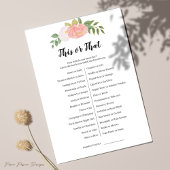 Diese oder jene Game Card Einladung