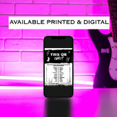 Diese oder jene Punk Theme Rock Bachelorett-Spielk Einladung