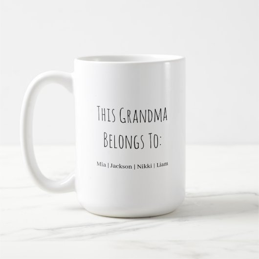 Diese Oma gehört zu - Lustig Kaffeetasse (Links)