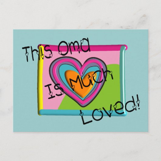 Diese OMA hat sich sehr gefreut Postkarte (Vorderseite)