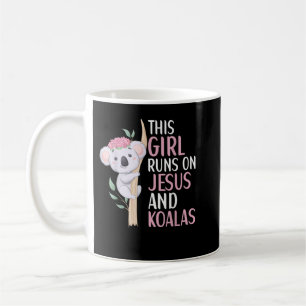 Diese Oma läuft auf Kaffee und Jesus Gott Religiou Kaffeetasse