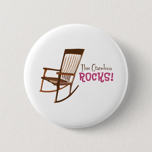 Diese Oma rockt Button (Vorderseite)