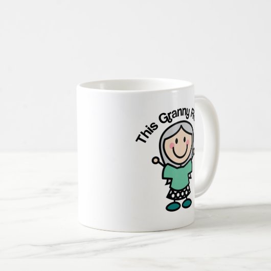 Diese Oma schaukelt Geschenk-Idee Kaffeetasse (VorderseiteRechts)