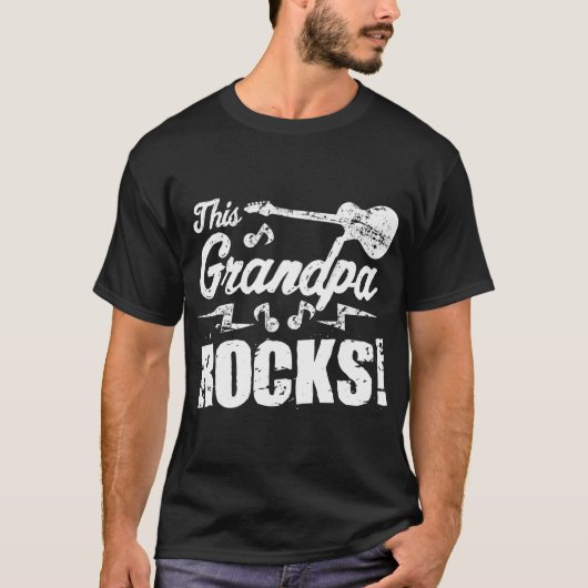 Diese Opa Rocks Gitarre Rock'n'Roll Funny T-Shirt (Vorderseite)