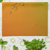 diese orangefarbenen Blasen Geschirrtuch (Gefaltet)