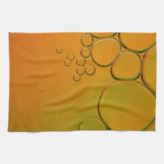 diese orangefarbenen Blasen Geschirrtuch (Horizontal)