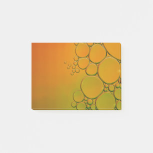 diese orangefarbenen Blasen Post-it Klebezettel