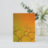 diese orangefarbenen Blasen Postkarte (Stehend Vorderseite)