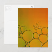 diese orangefarbenen Blasen Postkarte (Vorne/Hinten)