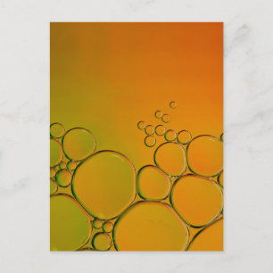 diese orangefarbenen Blasen Postkarte