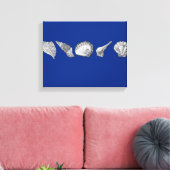 Diese originelle Seashell-Kunst anpassen Leinwanddruck (Insitu (Wohnzimmer))