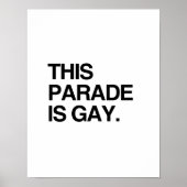 Diese Parade ist schwul Poster (Vorne)
