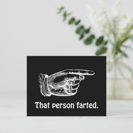 Diese Person Farb Postkarte (Stehend Vorderseite)