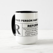 Diese Person ist Nennr für Reformed gewesen Tasse (Vorderseite Links)