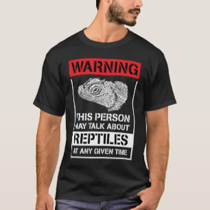 Diese Person kann über Reptilienecha reden T-Shirt