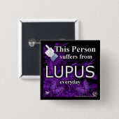 Diese Person leidet unter LUPUS täglichem Knopf!! Button (Vorne & Hinten)