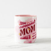 Diese Phantastische Mama gehört zu Personalisierte Zweifarbige Tasse (Mittel)