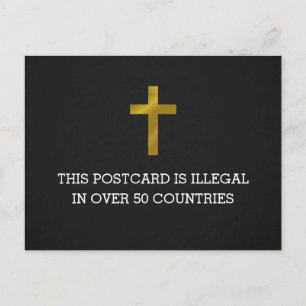 Diese Postkarte ist in über 50 Ländern illegal