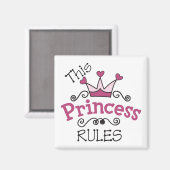 Diese Princess-Regeln Magnet (Vorderseite/Rückseite)